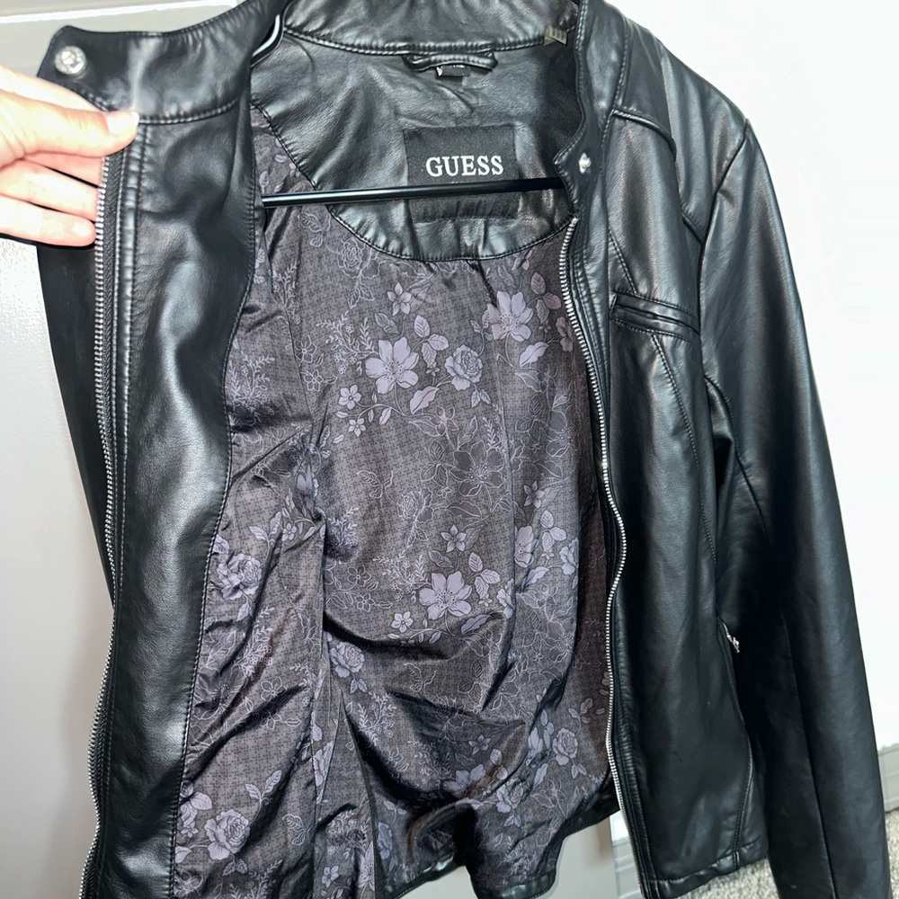 Guess Faux Leather Moto Jacket